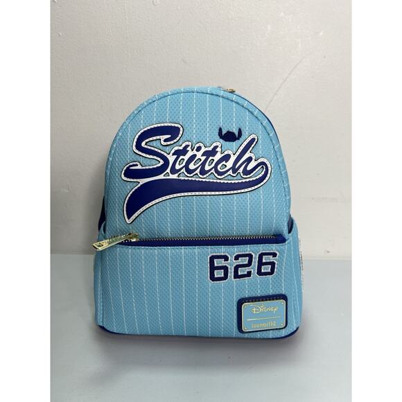 Loungefly Handbags - New Loungefly Team Stitch 626 Jersey Series Mini Cosplay Blue Backpack